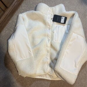 Fabletics Cream Tahoe Teddy Jacket size XS